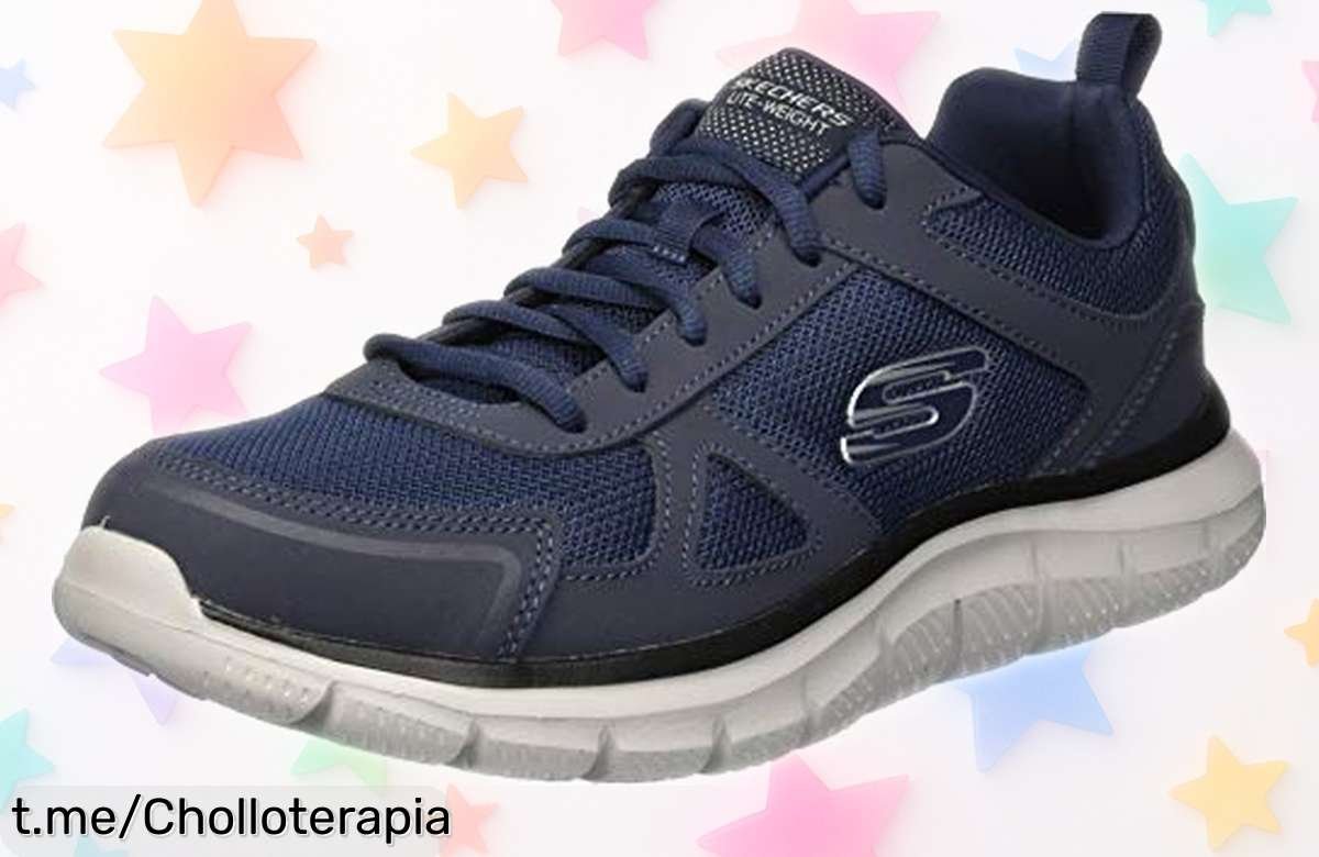 Zapatos para correr Skechers en navy, ¡super chollo a un precio rebajado que no puedes dejar escapar! Corre por los tuyos y siente la emoción en cada paso.