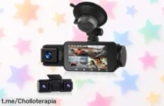 Cámara para coche con visión nocturna y grabación 360º a precio loco, ideal para proteger tus viajes las 24/7. No dejes pasar este ofertón limitado que te dará tranquilidad en cada recorrido.