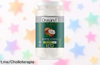 Aceite de coco virgen extra Drasanvi, super chollo con descuento brutal para cocinar sano y delicioso. ¡Apresúrate antes de que se termine esta oferta irresistible!