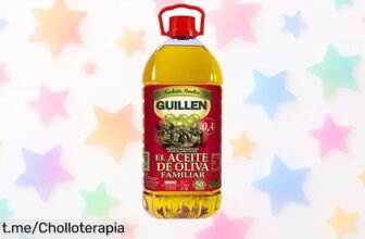 Aceite de oliva suave Guillén 5L a precio rebajado: sabor delicado y menos acidez que hará vibrar tus platos. ¡No te quedes sin el tuyo, corre antes de que se acabe!