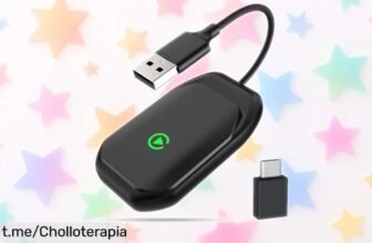 Adaptador CarPlay inalámbrico Tinazeok T2 que elimina cables, libertad total para tu coche y ¡ahora a un precio rebajado! ¡Disfruta al instante sin complicaciones, no te lo pierdas!