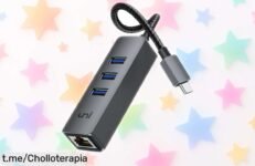 Adaptador Ethernet USB C uni con 1Gbps y USB 3.0 en oferta, ¡aprovecha este super chollo antes de que se acabe y no te quedes sin velocidad a precio loco!