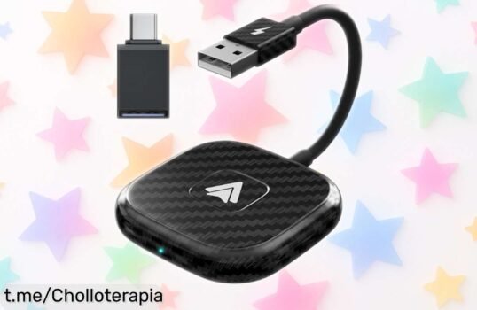 Adaptador de cable a inalámbrico para coche con audio mejorado ¡Super chollo en oferta única y precio rebajado! Conecta tu música sin líos, no te quedes sin el tuyo.