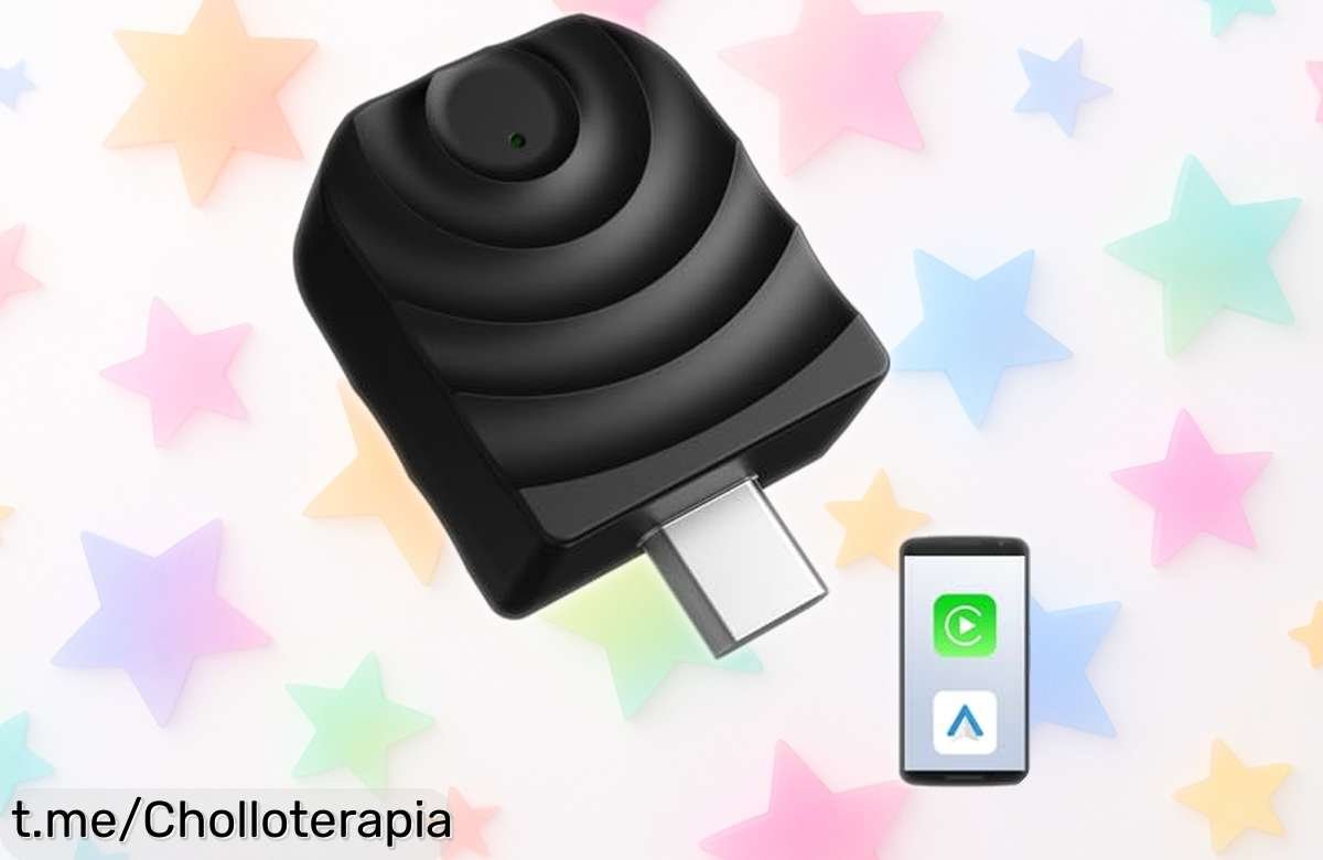 Adaptador inalámbrico 2 en 1 para CarPlay y Android Auto, rebajado a precio de ganga. Conéctate ya y disfruta la libertad al volante antes que se acaben. ¡No te lo pierdas!