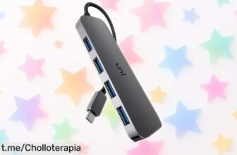 Adaptador multipuerto USB C uni de aluminio con 4 puertos a precio loco: ¡un super chollo que vuela, no te quedes sin el tuyo y dale un upgrade a tu laptop ya!