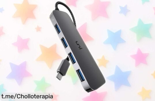 Adaptador multipuerto USB C uni de aluminio con 4 puertos a precio loco: ¡un super chollo que vuela, no te quedes sin el tuyo y dale un upgrade a tu laptop ya!