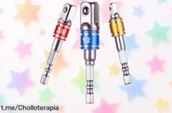 Adaptadores para taladro con brocas codificadas por colores, oferta increíble que hará brillar tu taller y facilitará tus proyectos ¡No dejes pasar este ofertón!