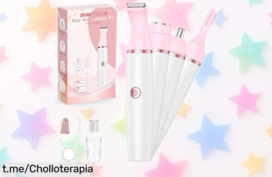 Afeitadora mujer multifunción IFANZETECH con carga rápida y uso en seco o mojado, ¡última oportunidad para lucir suave como nunca a un precio rebajado increíble!