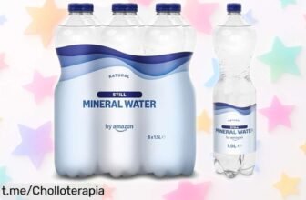 Agua mineral natural by Amazon 6x1.5L, rebajada para que tu cuerpo se refresque y tú disfrutes un super chollo que no puedes dejar pasar ¡Aprovecha antes de que se acabe!