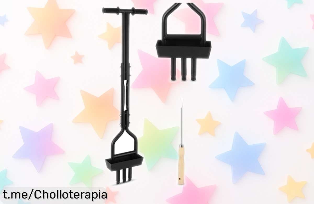 Aireador de césped ZEMBSOYA en metal negro: ¡Chollazo limitado para un jardín impecable y saludable a precio increíble, embellece tu hogar hoy mismo!