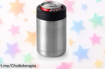 Aislante para latas doble pared Gteller que mantiene tu bebida siempre en su punto; ¡super chollo por tiempo limitado, no te lo pierdas y saborea cada momento!