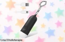 Alarma personal Safesound con luz LED, ¡ofertón rebajado! Activa tu seguridad a 130DB y siente la tranquilidad que mereces. No dejes pasar esta oportunidad limitada.