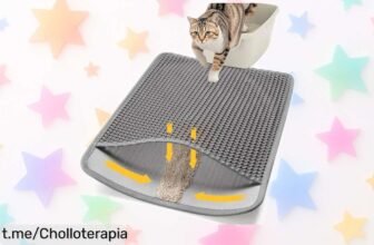 Alfombrilla antideslizante para arena de gato Conlun: ¡Oferta brutal que mantendrá tu casa limpia sin esfuerzo! Aprovecha el precio rebajado antes de que se agote.