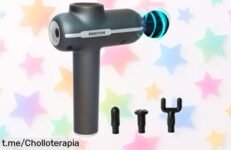 Alivio instantáneo con la pistola de masaje Prixton Synergy: 5 velocidades y 4 cabezales, a un precio rebajado que no podrás resistir. ¡No dejes pasar esta oportunidad única!