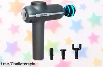 Alivio instantáneo con la pistola de masaje Prixton Synergy: 5 velocidades y 4 cabezales, a un precio rebajado que no podrás resistir. ¡No dejes pasar esta oportunidad única!