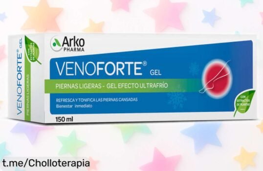 Alivio instantáneo para tus piernas cansadas con el gel Venoforte Arkopharma. Aprovecha este super chollo y siente la frescura antes de que se acabe, ¡tu bienestar te lo agradecerá!