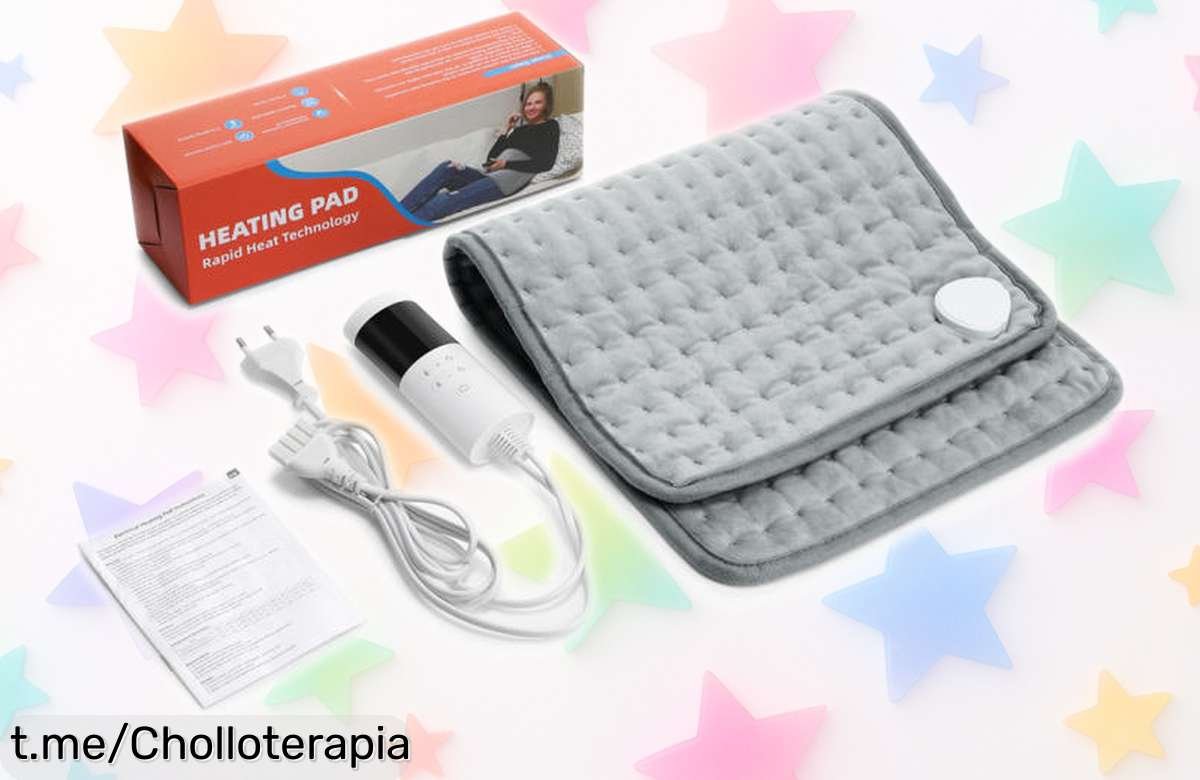 Almohadilla de calor eléctrico para cuello y espalda en oferta increíble: alivia el dolor mientras te mimas, ¡no dejes pasar esta oportunidad única de sentirte bien!