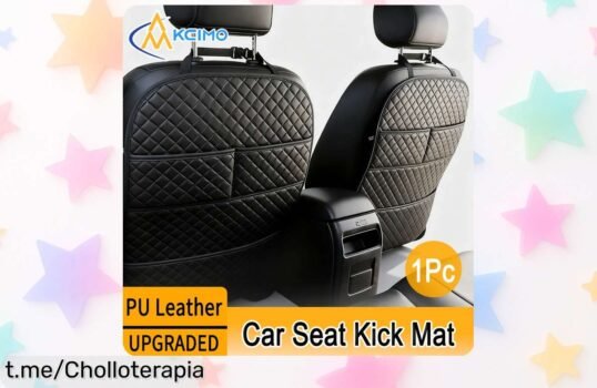 Almohadilla universal antipatadas con bolsillo para el coche: ¡super chollo a precio loco! Mantén todo ordenado y disfruta tus viajes sin líos, no dejes pasar esta oferta única.