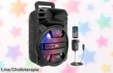 Altavoz bluetooth portátil Pyle de 800W con luces LED, potente y fácil de conectar ¡precio loco en oferta rebajada que no te puedes perder! Dale vida a tus fiestas ya mismo.