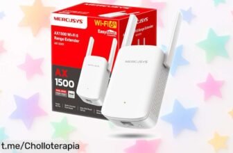 Amplificador WiFi potente Mercusys ME1500X, lo último en velocidad y conexión que vuela hasta 1500 Mbps ¡No te pierdas este super chollo y navega sin límites!