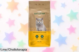 Arena para gatos Clumping Corn de Amazon, super chollo que se aglomera en segundos y ahora con precio rebajado. ¡Haz feliz a tu gato y sonríe sin esfuerzo!