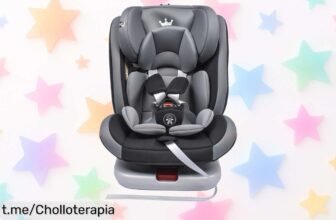 Asiento infantil 360° giratorio ISOFIX para bebé, rebajado a precio loco: ¡tu pequeño merece viajar seguro y feliz! No dejes pasar este ofertón que vuela.