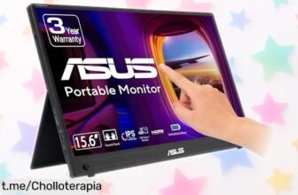 Asombroso monitor portátil táctil ASUS ZenScreen Touch de 16 a un precio rebajadísimo, ideal para tus días. ¡No te quedes sin el tuyo y trabaja donde quieras!