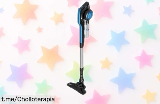 Aspirador escoba Black+Decker 600W, limpieza con potencia y ligereza a un precio rebajado que vuela. Dale brillo a tu hogar antes de que se acabe esta oferta limitada.