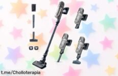 Aspiradora escoba sin cable Rowenta XPert 6.60 a precio rebajado, ¡una ganga que dejará tu hogar impecable en un abrir y cerrar de ojos! No la dejes escapar, llévatela ahora.