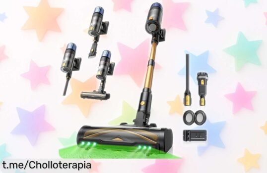 Aspiradora sin cable Proscenic P15 con súper succión, fácil vaciado y 70 minutos de limpieza continua a un precio rebajado que no podrás dejar pasar. ¡Hazla tuya antes de que se agote!