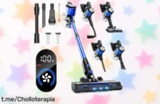 Aspiradora sin cable potente con pantalla LCD y cepillo anti enredo: consigue tu limpieza perfecta a un precio rebajado por tiempo limitado. ¡No dejes pasar este ofertón!