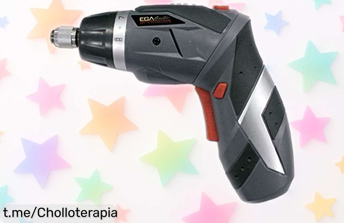 Atornillador eléctrico con batería de litio 3,6 V a precio rebajado que te hará la vida mil veces más fácil. ¡Aprovecha este super chollo y dale power a tus proyectos ya!
