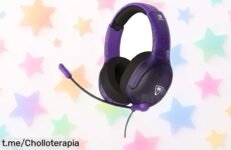 Auriculares Turtle Beach Airlite Fit morados para Nintendo Switch a precio loco: ¡disfruta de un sonido potente y charla sin parar en cada partida!