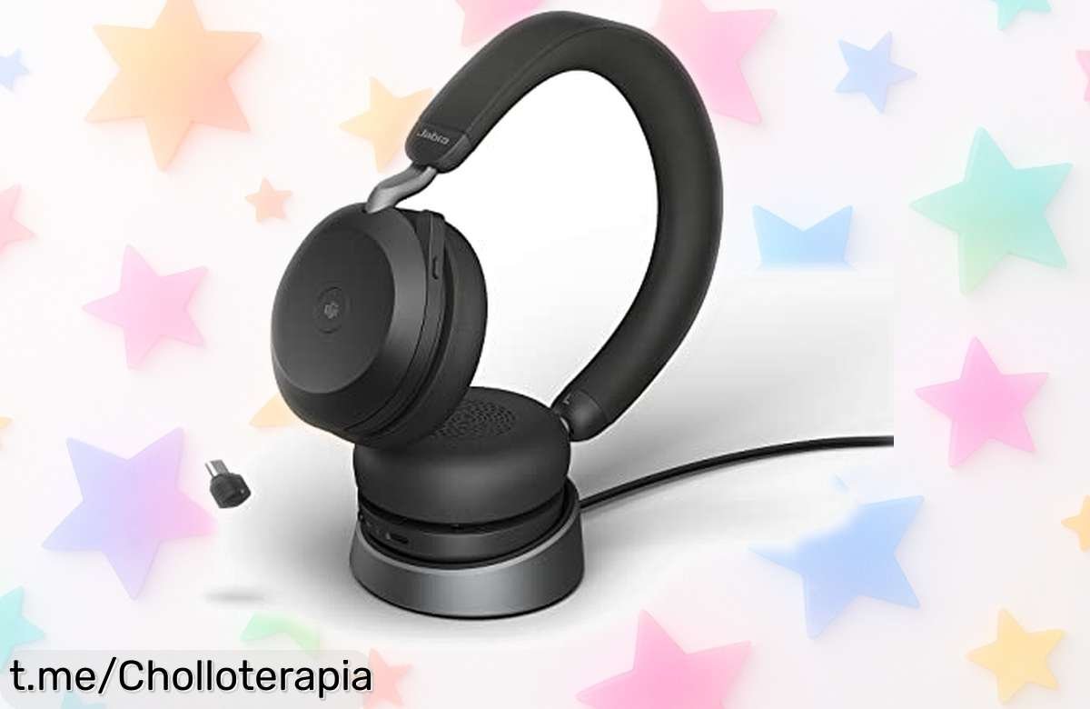 Auriculares inalámbricos Jabra Evolve2 75 con cancelación activa a precio rebajado; no te pierdas esta oportunidad única de vivir tus llamadas y música como nunca ¡date prisa que vuelan!