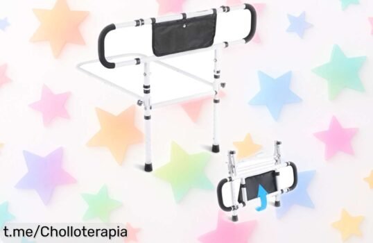 Barandilla de cama VEVOR ajustable y plegable, rebajada al máximo para cuidar a tus seres queridos. ¡Aprovecha este ofertón y cuida lo que más amas!