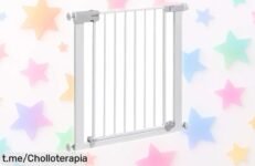 Barrera de seguridad Safety 1st Auto Close, el super chollo que protege a tus peques y mascotas. ¡No dejes que se escape nadie, hazte con ella ya antes de agotar existencias!