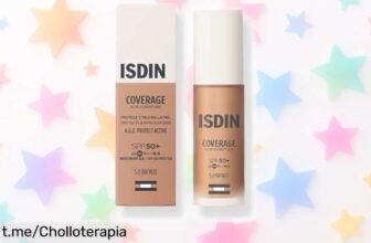 Base de maquillaje ISDIN Fotoprotector Coverage SPF 50+ a precio rebajado, cuida tu piel y deslumbra con un acabado radiante ¡no te lo pierdas, actúa ya!