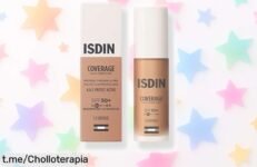 Base de maquillaje ISDIN Fotoprotector Coverage SPF 50+, super chollo que mejora tu piel al instante, ¡aprovecha esta rebaja y luce radiante ahora mismo!