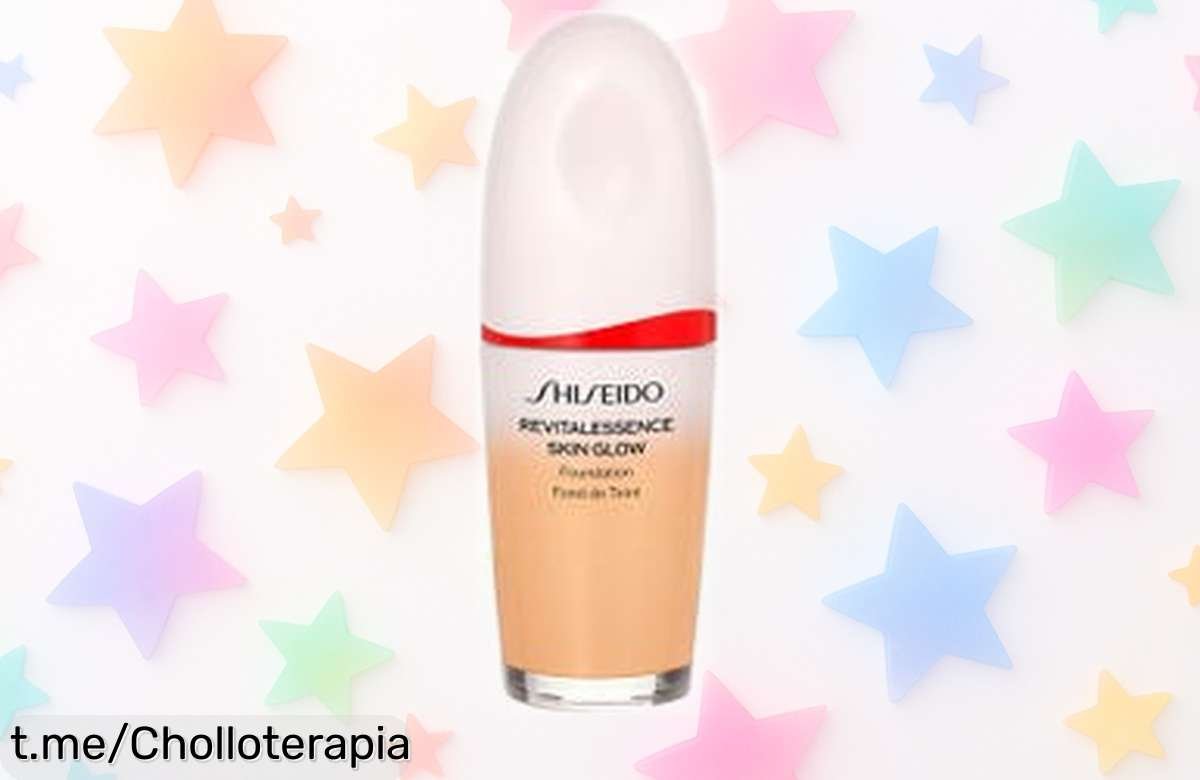 Base de maquillaje iluminadora Revitalessence Skin Glow Foundation SPF30 de Shiseido, ahora a un precio rebajado que hará brillar tu piel. ¡Date prisa y deslumbra con cada mirada!