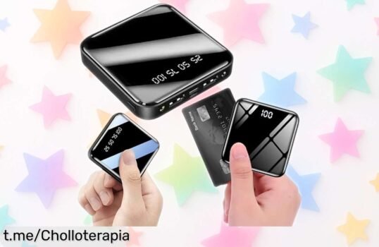 Batería externa portátil de 10.000 mAh con carga rápida y pantalla LED a precio rebajado, no te quedes sin energía ¡Hazte con ella antes que desaparezca!