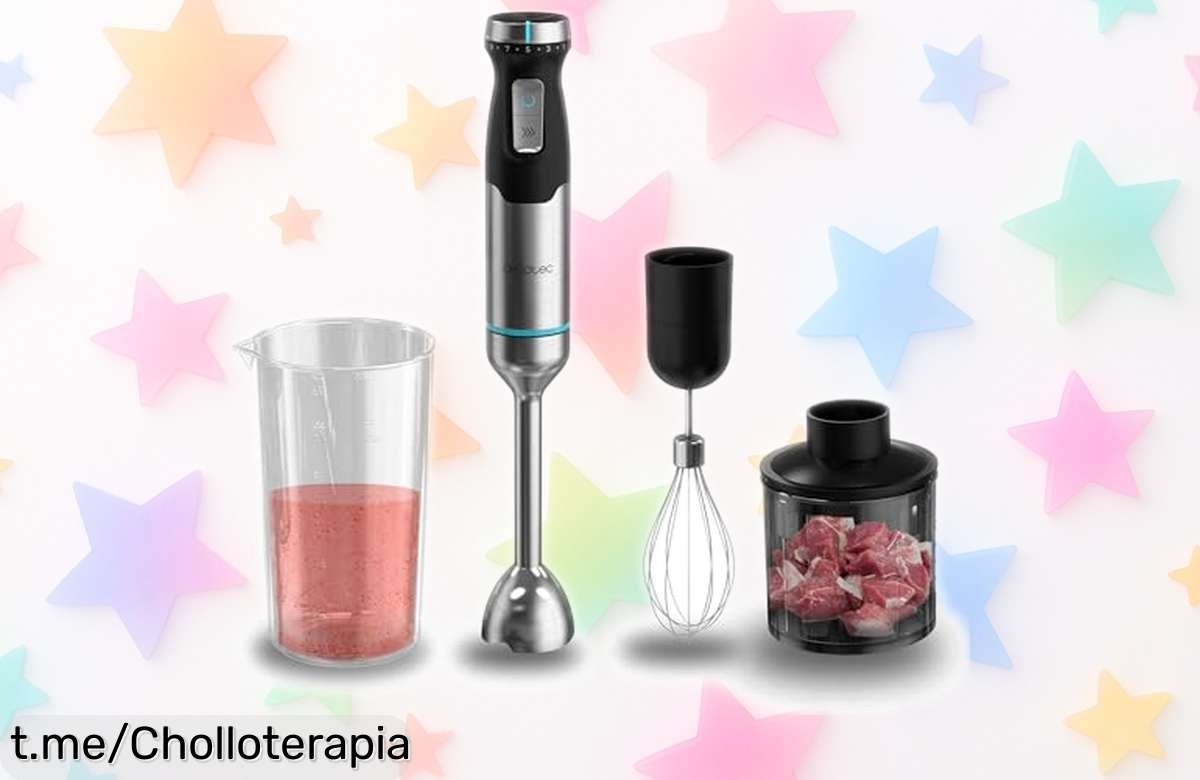 Batidora de mano Cecotec XL Power Pulsar 2300MAX ¡Potente, tritura hielo y ahora con precio rebajado! Dale sabor a tus momentos antes que se acabe esta oferta.