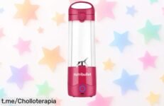 Batidora portátil Nutribullet para batidos instantáneos, gran chollo con cuchilla de 4 puntas que tritura hielo; ¡no te quedes sin disfrutar tus smoothies favoritos ya!