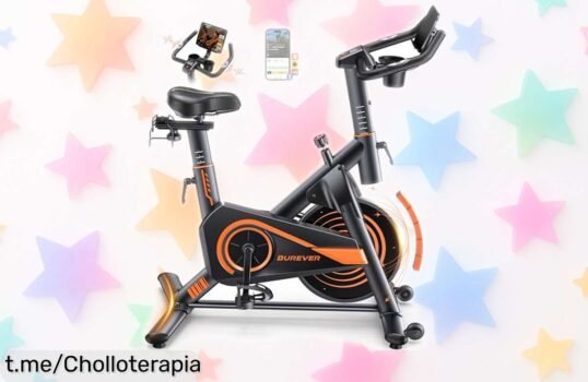 Bicicleta estática Burever con resistencia magnética y pantalla LCD a precio loco; ¡aprovecha este super chollo antes de que se agote y comienza a disfrutar del ejercicio en casa!