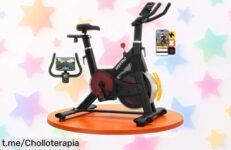 Bicicleta estática HXD ERGO con resistencia ajustable a precio rebajado, ¡aprovecha este super chollo y empieza a entrenar en casa sin ruidos!