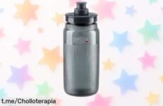 Bidón ELITE Fly Tex 550ml antideslizante, ahora a precio rebajado por tiempo limitado. ¡Aprovecha este ofertón y cuida de tu hidratación mientras pedaleas con confianza!