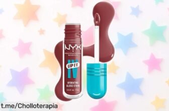 Brillo de labios hidratante NYX con color intenso y efecto húmedo a un precio rebajado que te hará brillar ¡No dejes que se agoten, consigue el tuyo ahora!