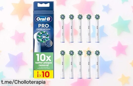 Cabezales de recambio originales OralB Pro CrossAction, cepillado 100% más profundo ¡Aprovecha este ofertón y disfruta de una sonrisa radiante ahora mismo!