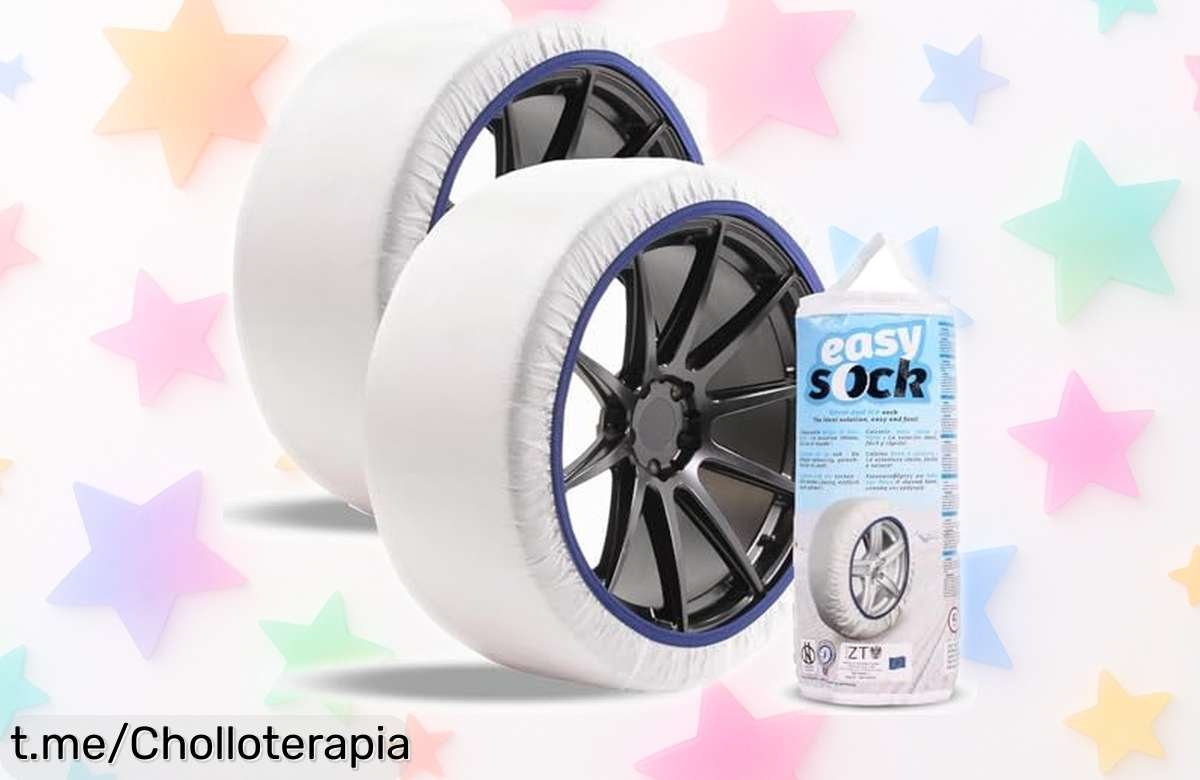 Cadenas de nieve Easy Sock talla XL, ¡nunca fue tan simple montar! Aprovecha este super chollo y conduce con seguridad en invierno antes de que se acabe.