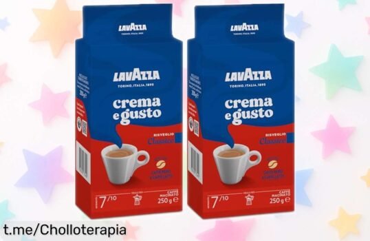 Café molido Lavazza Crema e Gusto Classico, sabor intenso y tueste oscuro a precio rebajado; ¡disfruta cada sorbo que te hará sonreír hoy mismo!