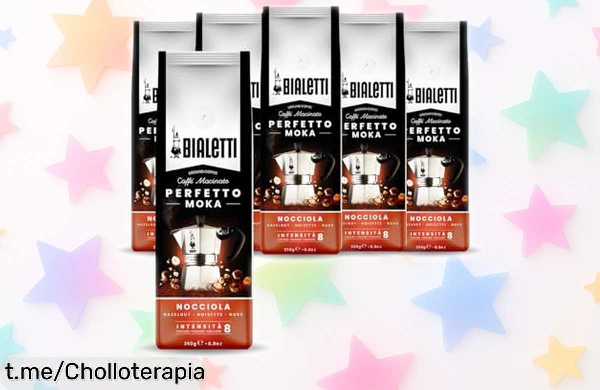 Café molido con sabor a avellana Bialetti, rebajado por tiempo limitado: ¡Disfruta cada sorbo único y date el gusto que mereces ya!